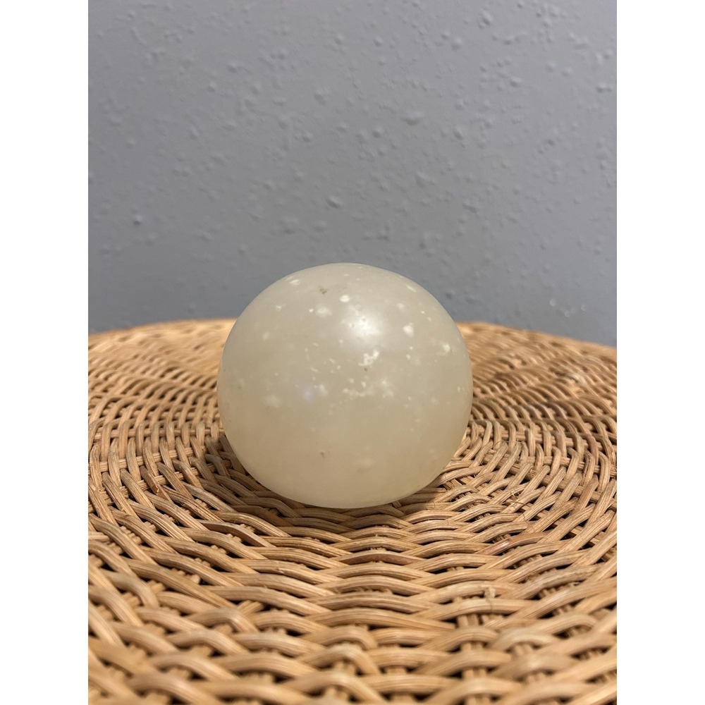 Vintage Mid Century Modern Italian Alabaster Stone Paperweight Genuine Stone